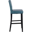 Pemberley Row Faux Leather Agean Blue Bar Stool Rectangular 30
