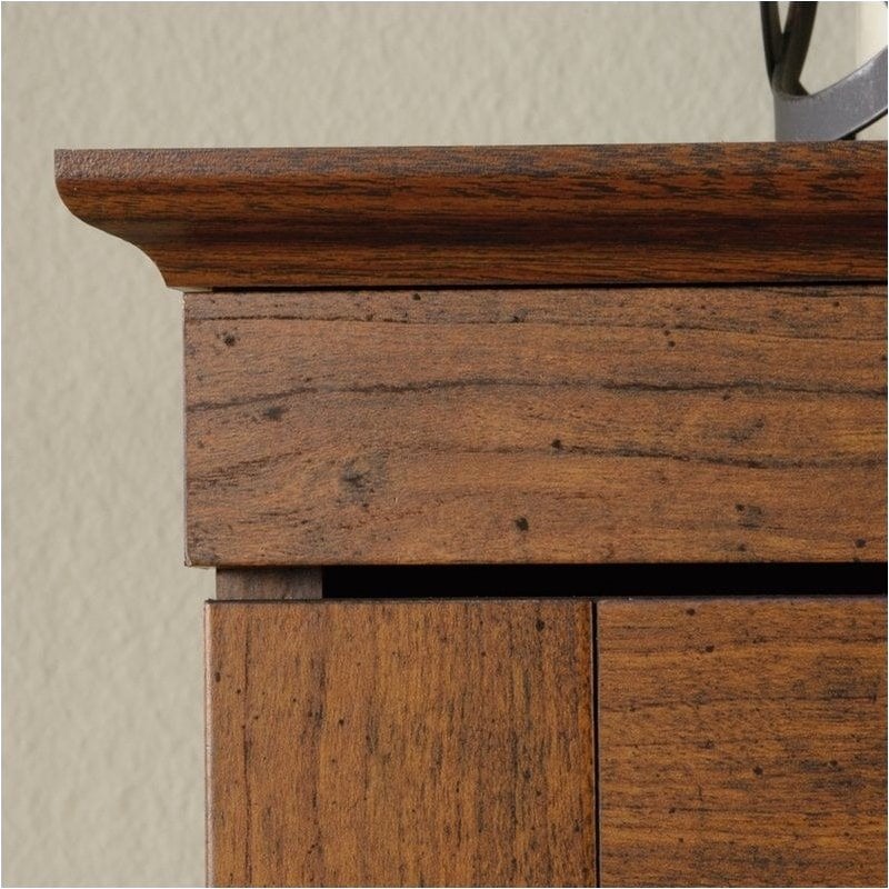 Pemberley Row Wood Washington Cherry Armoire Rectangular Garment Rod