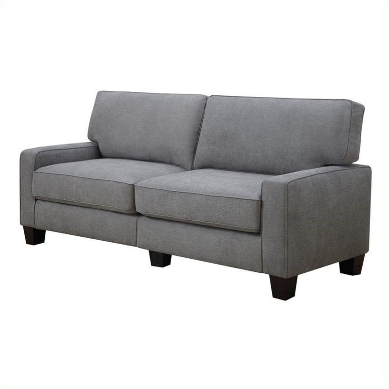 Pemberley Row Upholstered Glacial Gray Sofa Rectangular Tool-Free Assembly 78