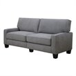 Pemberley Row Upholstered Glacial Gray Sofa Rectangular Tool-Free Assembly 78