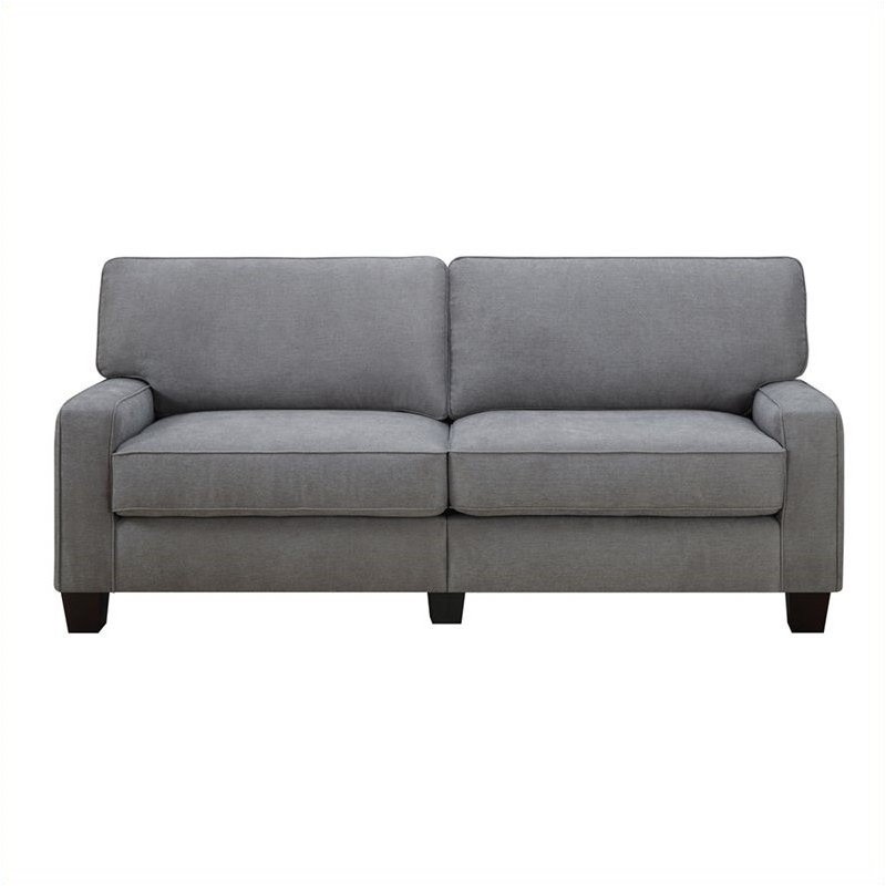 Pemberley Row Upholstered Glacial Gray Sofa Rectangular Tool-Free Assembly 78