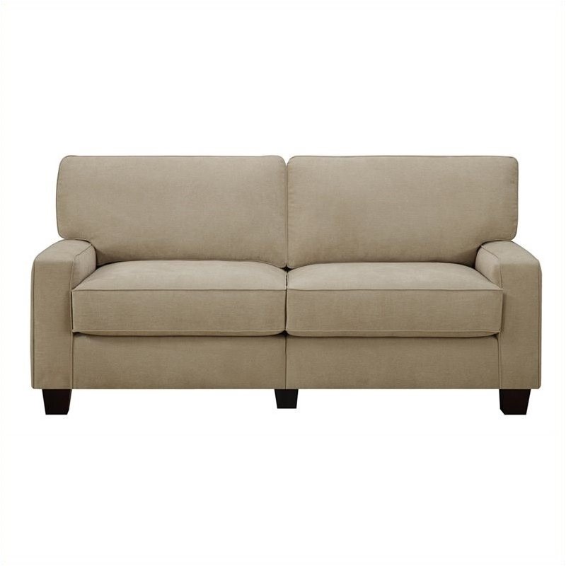 Pemberley Row Fabric Silica Sand Beige Sofa Rectangular Tool-Free Assembly 78