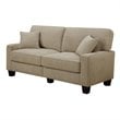 Pemberley Row Fabric Silica Sand Beige Sofa Rectangular Tool-Free Assembly 78