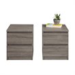 Pemberley Row Particle Board Truffle Gray Nightstand Contemporary 19.5