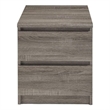 Pemberley Row Particle Board Truffle Gray Nightstand Contemporary 19.5