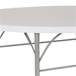 Pemberley Row Blow Molded Granite White Folding Table Round Waterproof 71