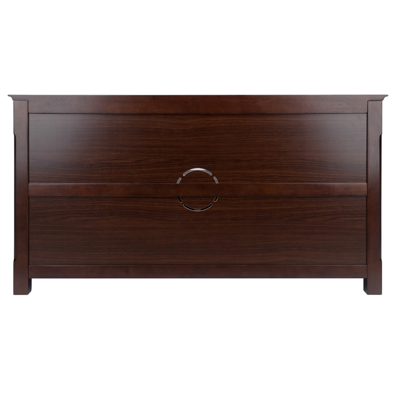 Pemberley Row Solid Wood Cappuccino TV Stand Rectangular 44.02
