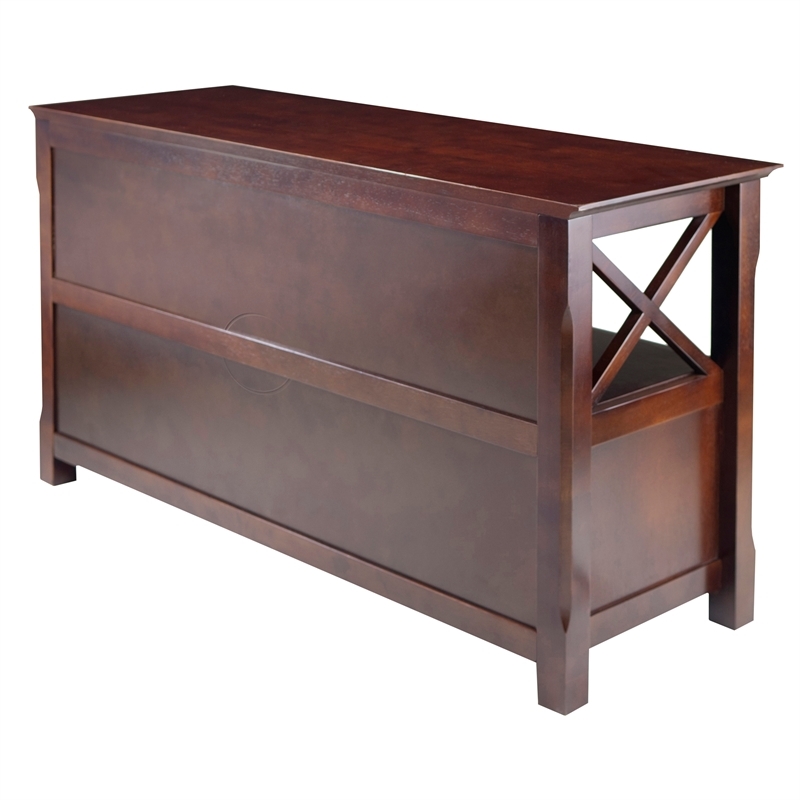 Pemberley Row Solid Wood Cappuccino TV Stand Rectangular 44.02