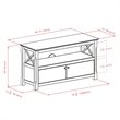 Pemberley Row Solid Wood Cappuccino TV Stand Rectangular 44.02