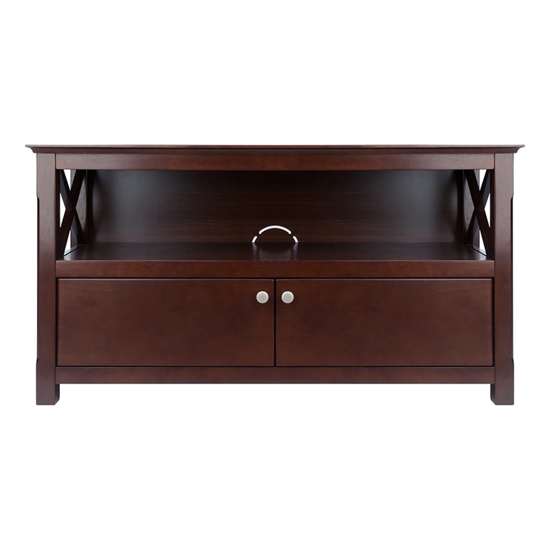 Pemberley Row Solid Wood Cappuccino TV Stand Rectangular 44.02