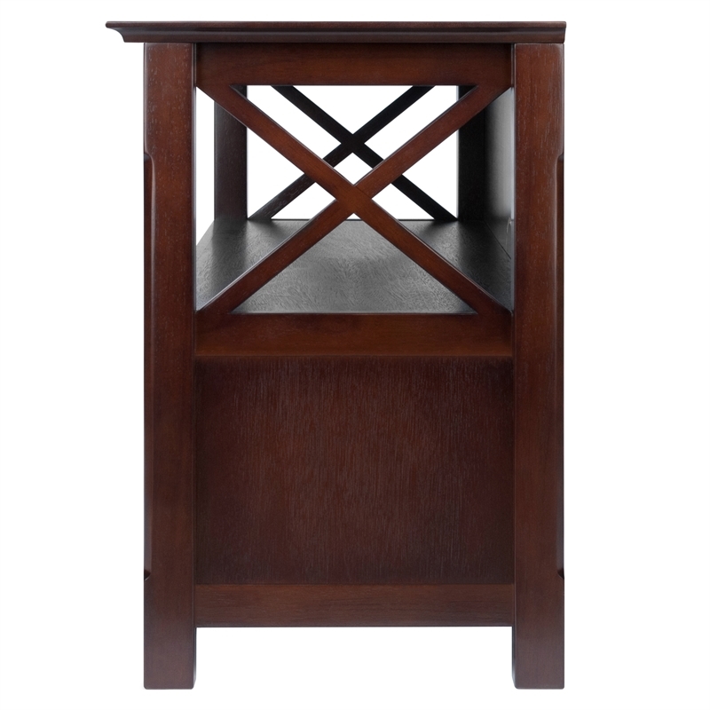 Pemberley Row Solid Wood Cappuccino TV Stand Rectangular 44.02