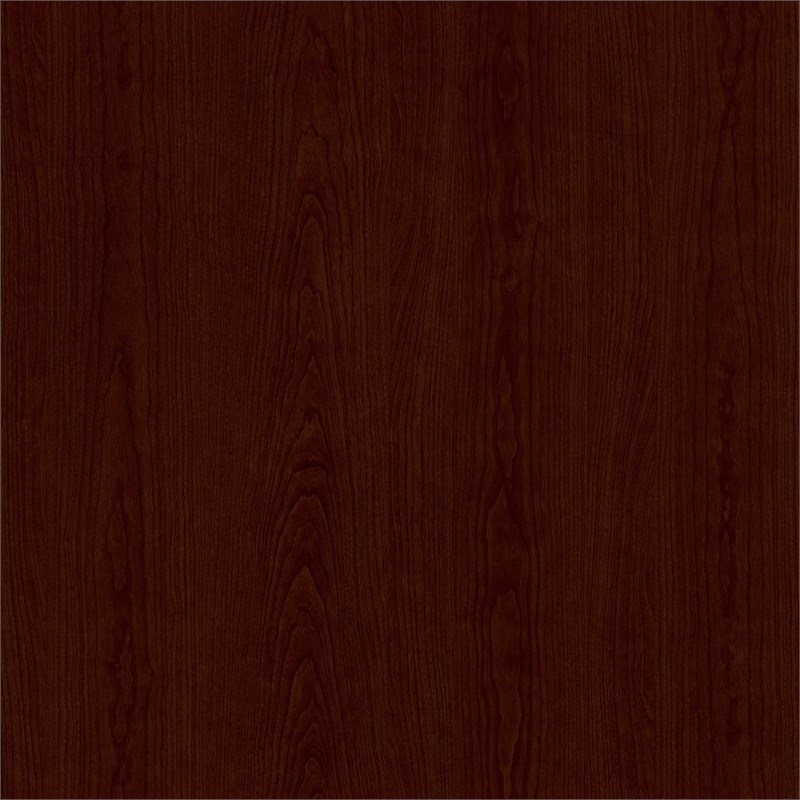 Pemberly Row Transitional Engineered Wood L-Computer Desk with Hutch in Cherry