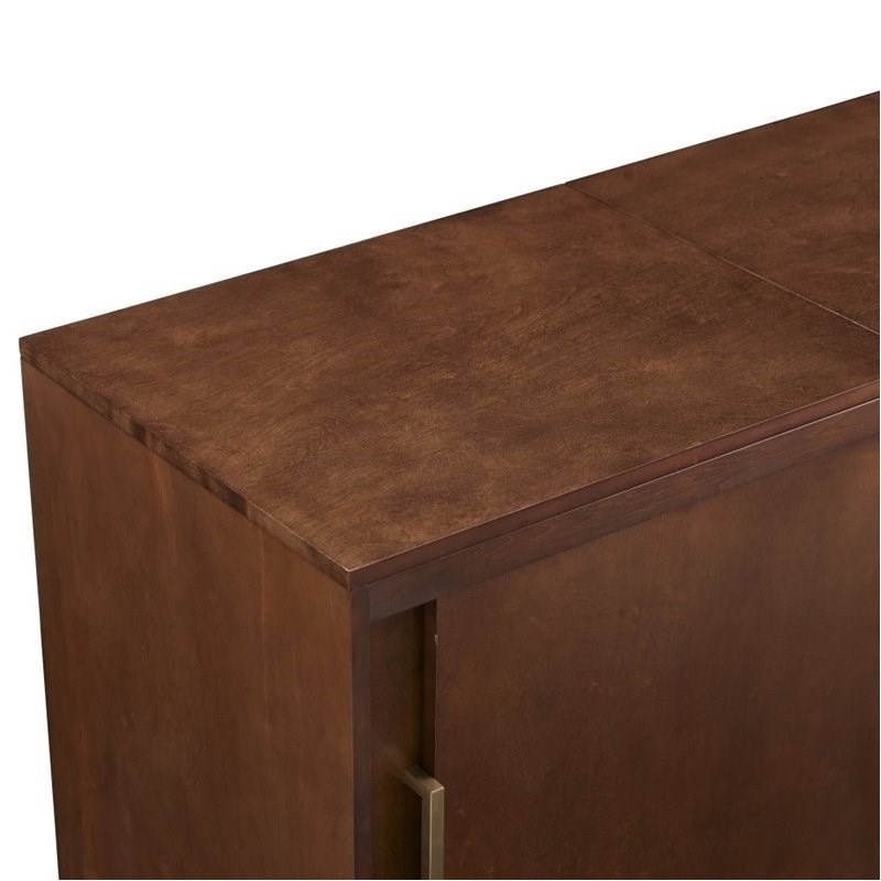 Pemberly Row Media Console in Mahogany