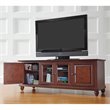 Pemberley Row Solid Hardwood Vintage Mahogany TV Stand Rectangular Wire Management 60