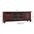 Pemberley Row Solid Hardwood Vintage Mahogany TV Stand Rectangular Wire Management 60