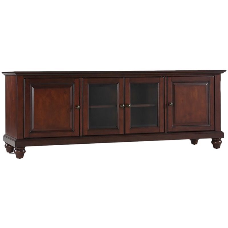 Pemberley Row Solid Hardwood Vintage Mahogany TV Stand Rectangular Wire Management 60
