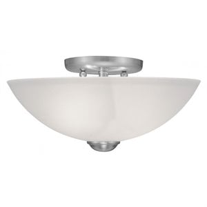 Pemberly Row 2 Light Ceiling Mount in Brushed Nickel