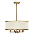 Pemberly Row 4 Light Chandelier in Hand Painted Antique Gold Leaf