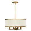Pemberly Row 4 Light Chandelier in Hand Painted Antique Gold Leaf
