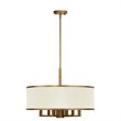 Pemberly Row 6 Light Chandelier in Hand Painted Antique Gold Leaf