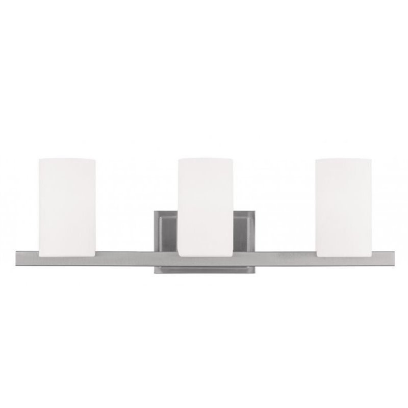 Pemberly Row 3 Light Vanity Light in Brushed Nickel
