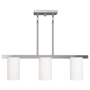 Pemberly Row 3 Light Chandelier in Brushed Nickel