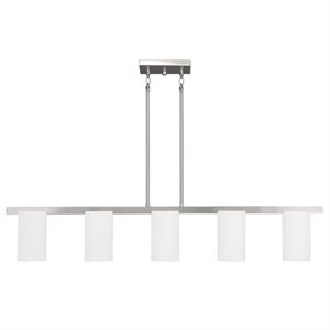 Pemberly Row 5 Light Chandelier in Brushed Nickel