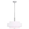 Pemberly Row 4 Light Pendant in Brushed Nickel
