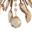 Pemberly Row 6 Light Shade Chandelier in Burnished Gold Metal