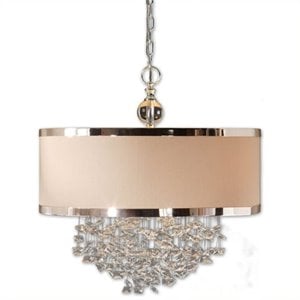 Pemberly Row 3 Light Pendant in Silver