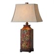 Pemberley Row MDF Burnished Walnut Table Lamp Rectangular 32