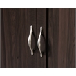 Pemberly Row Engineered Wood 2-Drawers Wardrobe Armoire in Cinnamon Cherry