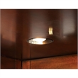 Pemberly Row Traditional Wood Corner Home Bar in Dark Cherry