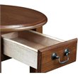 Pemberly Row Oval End Table in Medium Oak