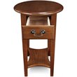 Pemberly Row Oval End Table in Medium Oak