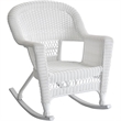 Pemberly Row Wicker / Rattan Rocker Chair in White/Blue (Set of 2)