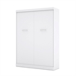 Pemberley Row Engineered Wood White Wall Bed Rectangular Easy Assembly 87.87