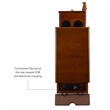 Pemberley Row MDF Poplar Wood Hazelnut Brown End Table Rectangular Hidden Storage 24