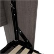 Pemberley Row Wood Gray Wall Bed Rectangular 89.1