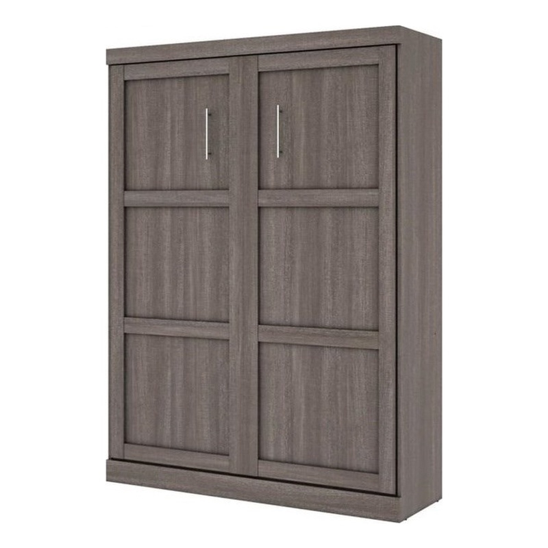 Pemberley Row Wood Gray Wall Bed Rectangular 89.1