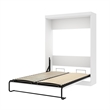 Pemberly Row Modern Wood Full Wall Bed with Hardware Included in White