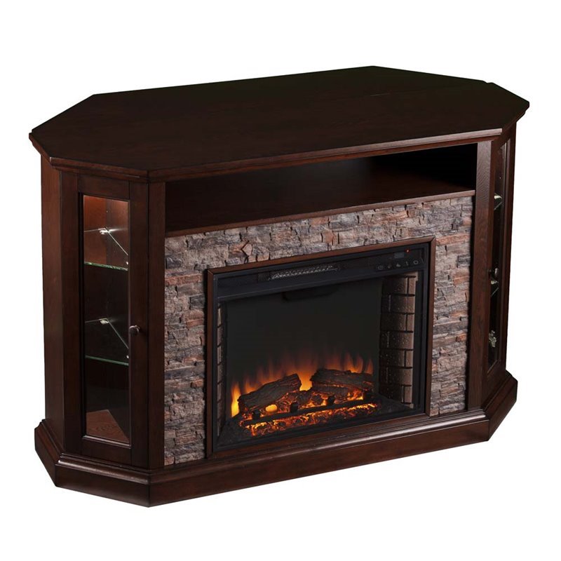 Pemberly Row Corner LED Fireplace 50