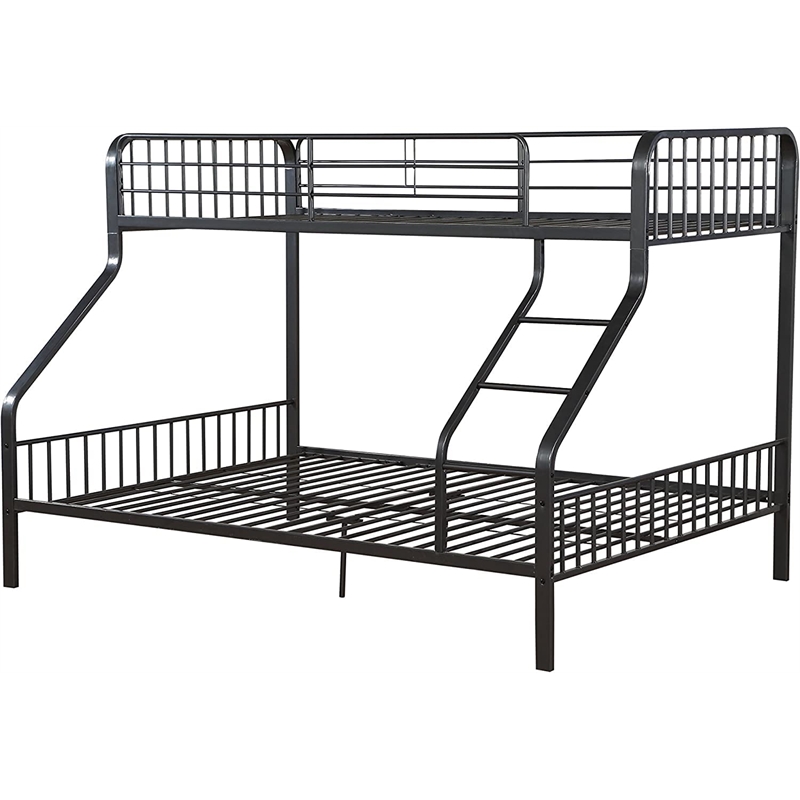 Pemberley Row Metal Gunmetal Gray Bunk Bed Rectangular RF Ladder 83