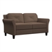 Brown/Microfiber Loveseat