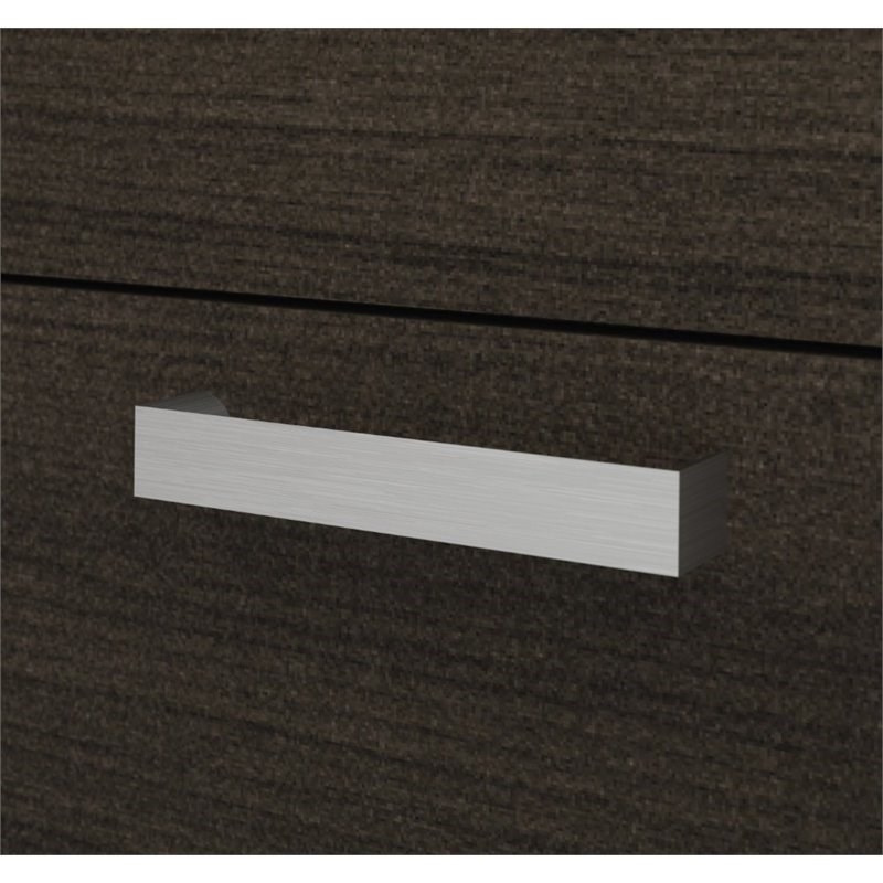 Pemberley Row Particle Board Dark Chocolate Computer Desk U-Shaped 93.6