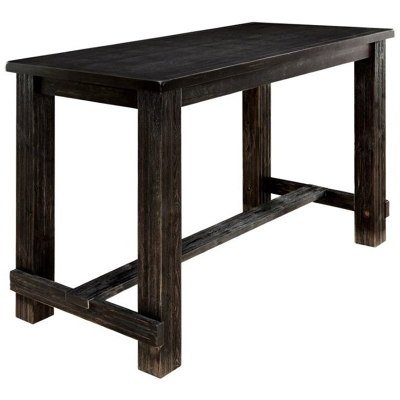 Pemberley Row Metal Antique Black Pub Table