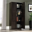 Pemberley Row Engineered Wood Cinnamon Cherry Storage Cabinet Rectangular Four Adjustable Shelves 71.5