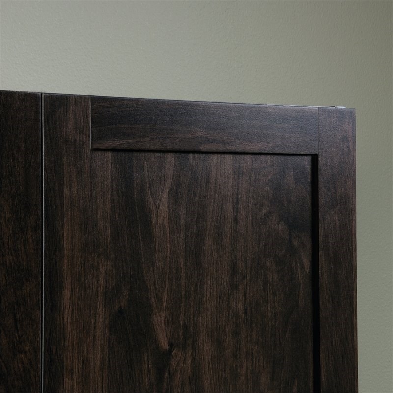 Pemberley Row Engineered Wood Cinnamon Cherry Storage Cabinet Rectangular Four Adjustable Shelves 71.5