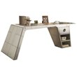 Pemberly Row Aluminum Writing Desk