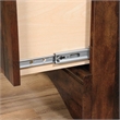 Pemberly Row Engineered Wood Computer Desk with Hutch in Curado Cherry